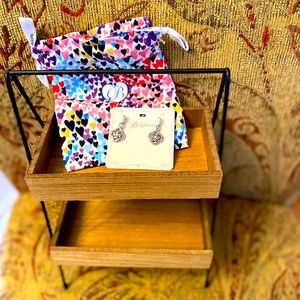 NWT Brighton Interlok Drop Earrings